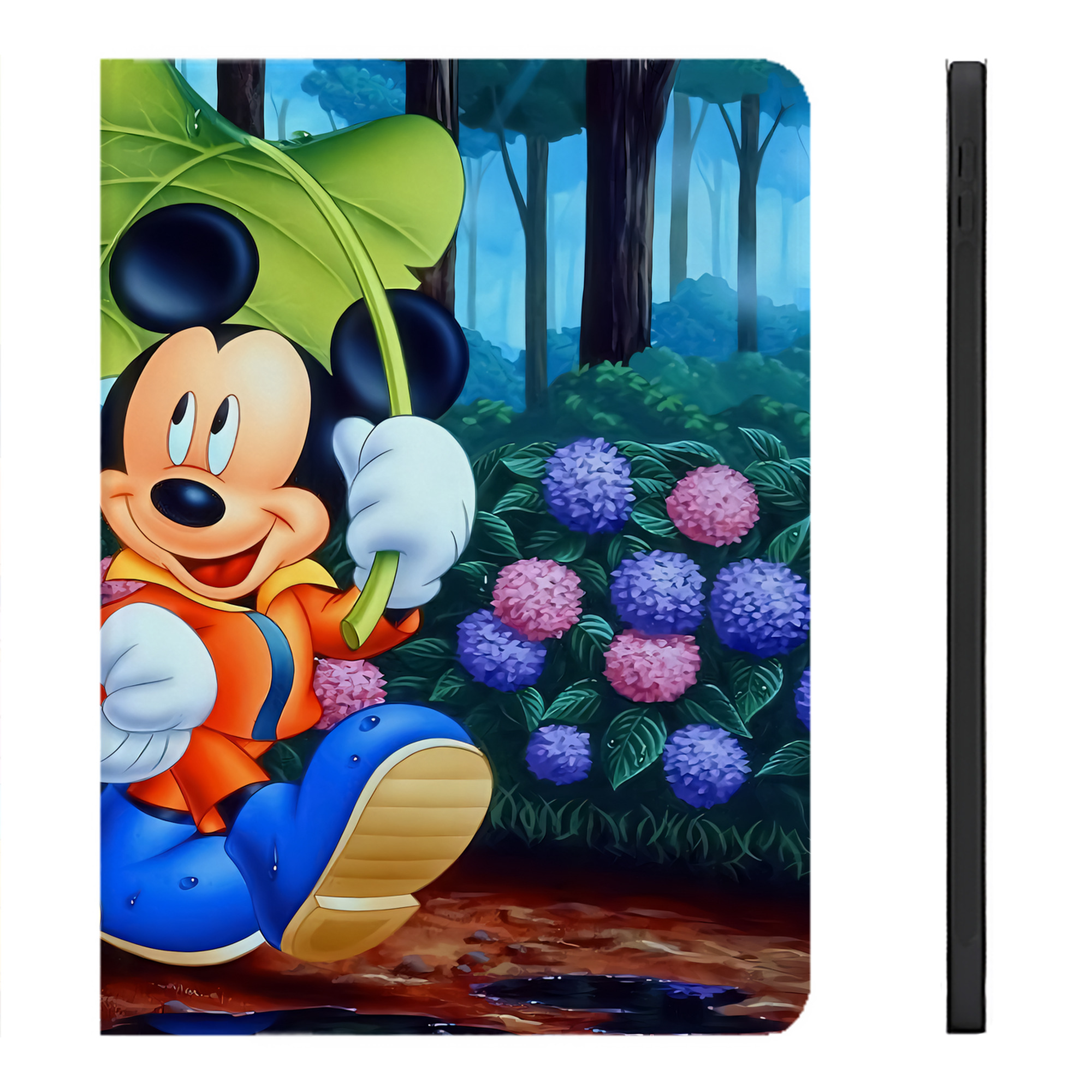 （画像用） ミッキーマウス Mickey Mouse IPadケース ペンホルダー付き ブックスタイルデザイン